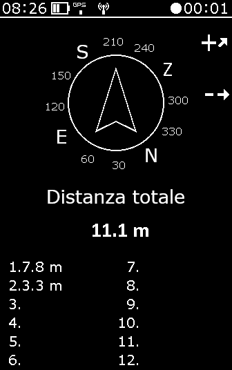 Misurazione distanza - passo 2